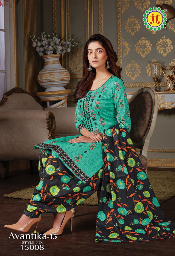 Jt Avantika 15 Printed Cotton Casual Daily Wear Dress Material Collection